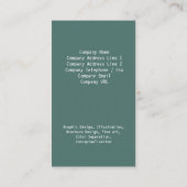 ジグソー海トーン名刺 名刺 (裏面)