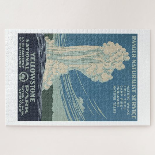 ジグソー:ヴィンテージイエローストーンポスター ジグソーパズル (横)