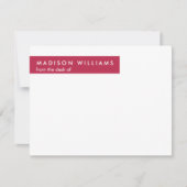 ジグミニマルグスタイリッシュトレンディーモダンノートカード ノートカード (正面)