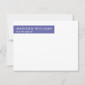 ジグミニマルグスタイリッシュトレンディーモダンノートカード ノートカード (正面)