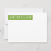 ジグミニマルグスタイリッシュトレンディーモダンノートカード ノートカード (正面)