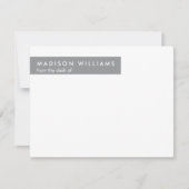 ジグミニマルグスタイリッシュトレンディーモダンノートカード ノートカード (正面)