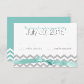 ジグモダングザグアクアおよびボウレスポンスカード 出欠カード (正面/裏面)