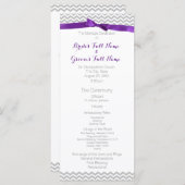 ジグモダンザグパターン結婚式 プログラム (正面/裏面)