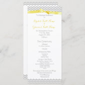 ジグモダンザグパターン結婚式 プログラム (正面/裏面)