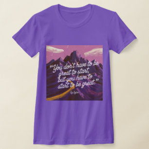 ジグラー生産性引用文Tシャツ Tシャツ