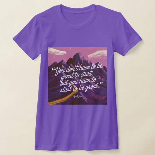 ジグラー生産性引用文Tシャツ Tシャツ (レイダウン)