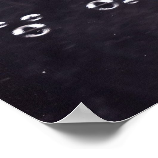 ジグリした泡 ポスター (角)