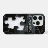 ジグ独身のソー恋しく思パズルピース写真 iPhoneケース (裏面横)