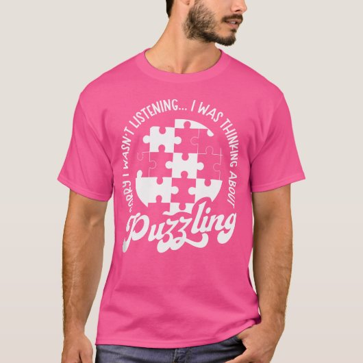 ジグ考えるソーパズル Tシャツ (正面)