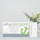 ジグ航海のグいかりベビーシャワー 招待状 (スタンド正面)