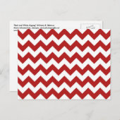 ジグ赤と白グ ポストカード (正面/裏面)