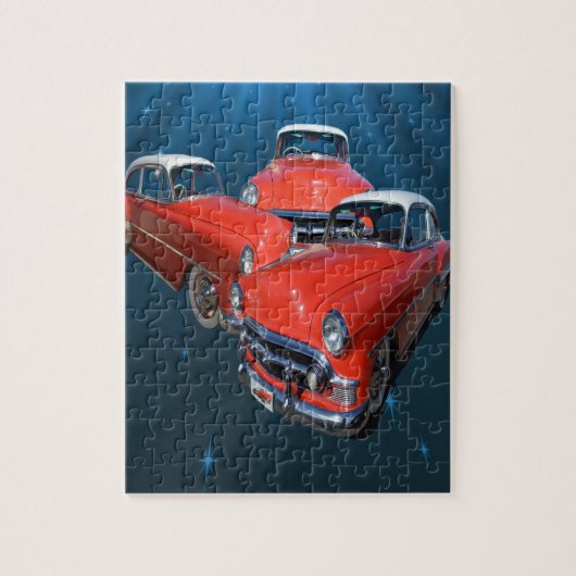 ジグ赤と白ソーパズル ジグソーパズル (縦)