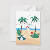 ジサクサのクリスマス　モダンファミリー　サマー パーティ ノートカード (裏面)