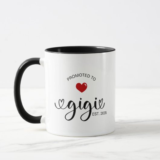 ジジが新しいおばあちゃんに Gift マグカップ (左)