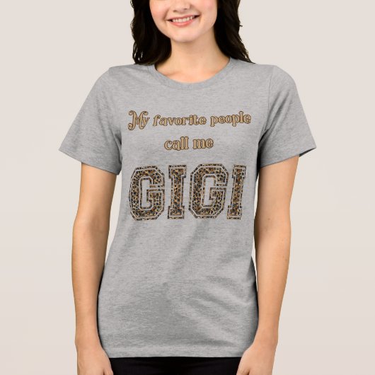ジジと呼ばれる私の人生 スパンコールデザイン トライブレンドTシャツ (正面)