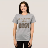 ジジと呼ばれる私の人生 スパンコールデザイン トライブレンドTシャツ (正面全面)