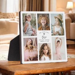 ジジの写真コラージュ記念品 私たち愛してる フォトプラーク