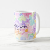 ジジの母の日 水彩花デザイン コーヒーマグカップ (正面右)