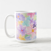 ジジの母の日 水彩花デザイン コーヒーマグカップ (左)