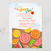 ジジュースバー招待状 招待状 (正面/裏面)