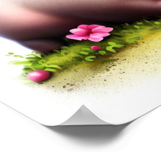 ジジ絵を描タル豚 ポスター (角)