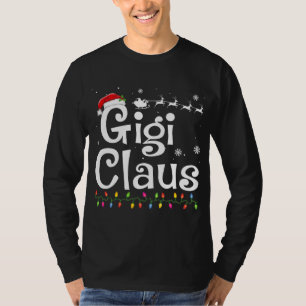 ジジ・クラウス おもしろいおばあちゃんサンタパジャマ クリスマス I Tシャツ