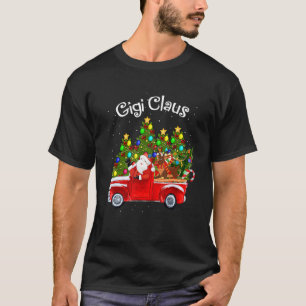ジジ クラウス 乗用車 サンタ 乗用車 トナカイ & クリスマス Tシャツ