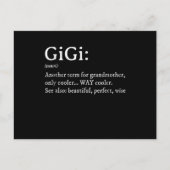 ジジ デフィニション T 女性 ジジ ギフト おばあちゃん 誕生日 インビテーションポストカード (正面)