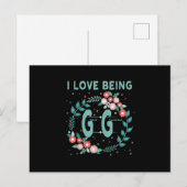 ジジ  愛してる 偉大な祖母  ギフト インビテーションポストカード (正面/裏面)