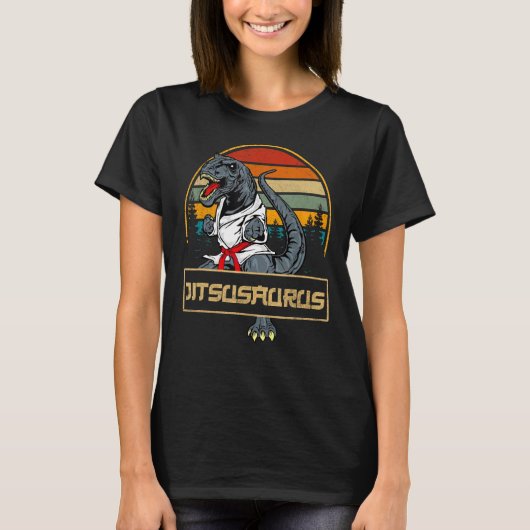 ジスおもしろいサウルジウ日TレックスBJJMMA武術 Tシャツ (正面)