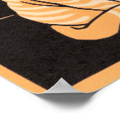 ジスティングキャット(1918) by Julie de Graag (1877-1924) ポスター (角)