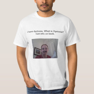 ジストニーの認識度のTシャツ Tシャツ