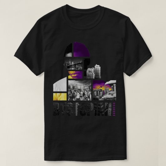 ジストピア抽象芸術 Tシャツ (デザイン正面)