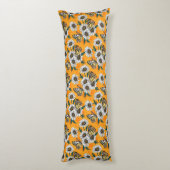 ジゼベルの蝶とデイジーの花 ボディピロー (裏面 (縦))