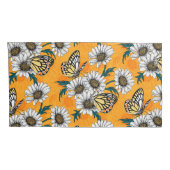 ジゼベルの蝶とデイジーの花 枕カバー (裏面-右)