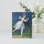 「ジゼルのカルロッタ・グリシのポートレート」 ポストカード (スタンド正面)