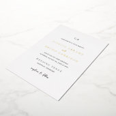 ジゼルクラシックモノグラムエレガントウェディング 箔招待状 (回転した状態)