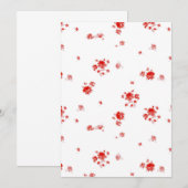 ジゼル イチゴのパネルカード 招待状 (正面/裏面)