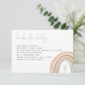 ジタ ボヘミアンパステル レインボー 赤ちゃんのための本 招待状 (スタンド正面)