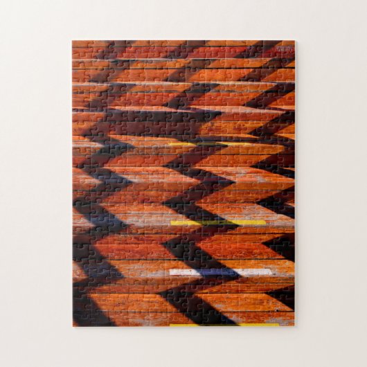 ジッザップパターン木階段 ジグソーパズル (縦)