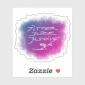 ジッタジュースJunkie – 透明なコーヒーアート。 シール (シート)