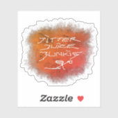 ジッタジュースJunkie – 透明なコーヒーアート。 シール (シート)