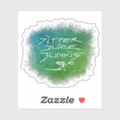 ジッタジュースJunkie – 透明なコーヒーアート。 シール (シート)