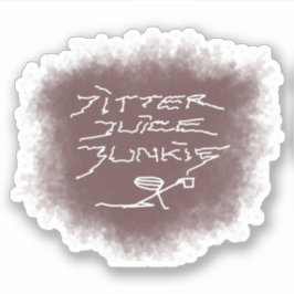 ジッタジュースJunkie – 透明なコーヒーアート。 シール
