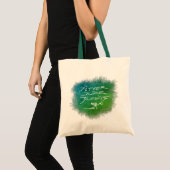 ジッタジュースJunkie – 透明なコーヒーアート。 トートバッグ (正面(商品))