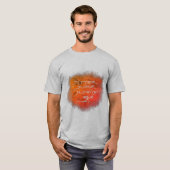 ジッタジュースJunkie – 透明なコーヒーアート。 Tシャツ (正面フル)