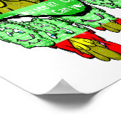 ジットリップ(幻覚体験)のようなピーエイリアンダズグリーン歯 ポスター (角)