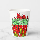 ジットリップ（幻覚体験）のようなピーエイリアンダズグリーン歯 紙コップ (正面)