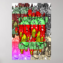 ジットリップ（幻覚体験）のようなピーエイリアンDazs緑 – 歯x5 ポスター